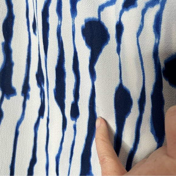 H&M Sheer Tie Dye Wide Leg Pants Swim Coverup Spring Break Palazzo Pant SZ 8 - Picture 8 of 8